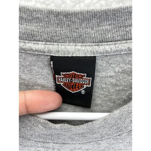 Harley Davidson American Reflections T-Shirt Mens L Gray 1998 Graphic Tee Casual - Picture 3 of 7